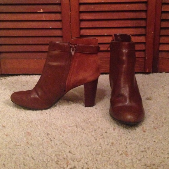 Brown Leather Booties