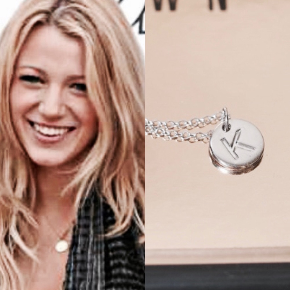 Initial sterling silver handmade necklace