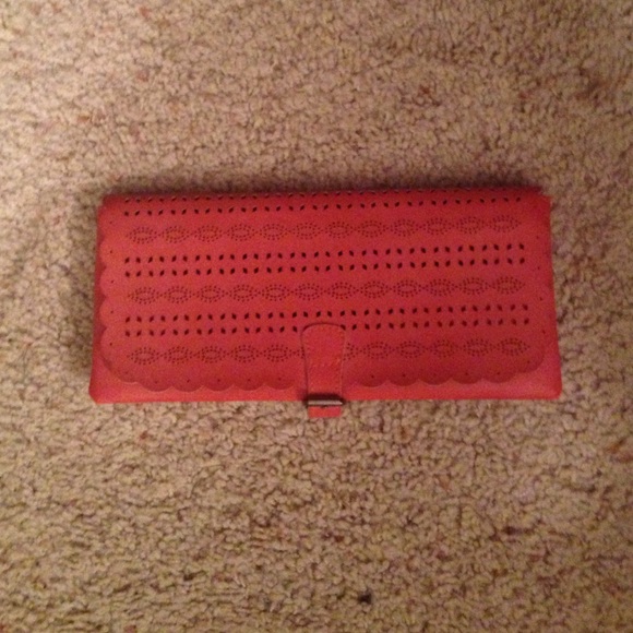 Coral Cut out Clutch