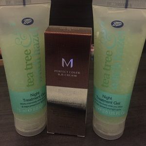 Boots tea tree & witch hazel acne gel and BB cream