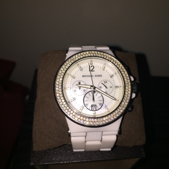 Authentic MK Ceramic/ Pearl Watch