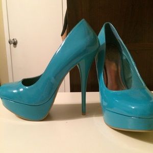 Bright Blue Heels