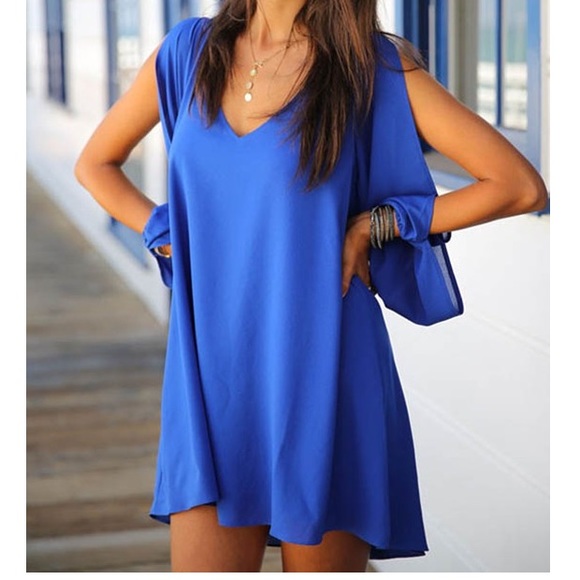 Blue dress