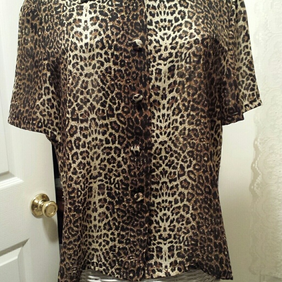 Animal print top