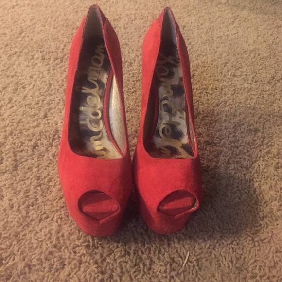 SAM EDELMAN 'ALEXA' Peep Toe Pump