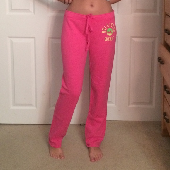 Pink Hollister Sweat Pants.