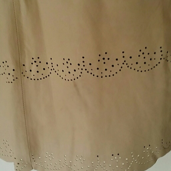 French Connection Broderie Brogue Leather Dress - Picture 3 of 4