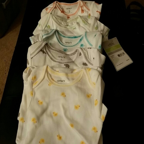 Toddlers Unisex Onesies 5 Pk