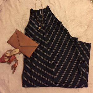 J. Crew - Chevron Stripe Maxi Dress.