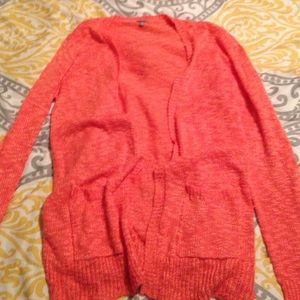 Charolette ruse knit coral cardigan