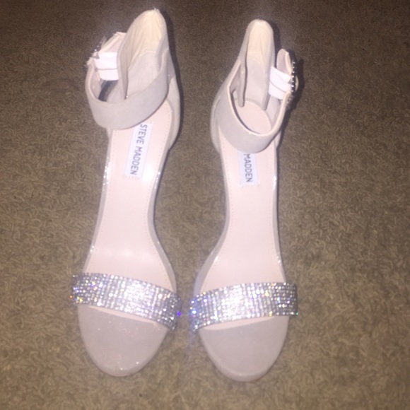 STEVE MADDEN Crystal/Tan 'Stacey' Pump