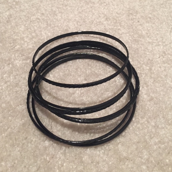 Forever 21 Black Bangles