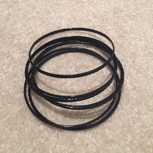 Forever 21 Black Bangles