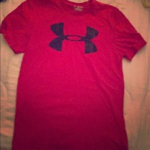 Men's Under Armour Charged Cotton t shirt M red