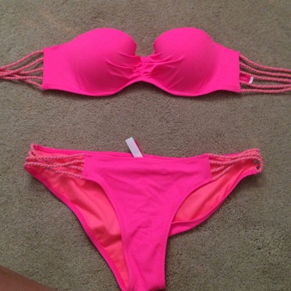 VS Hot Pink Bathing Suit.