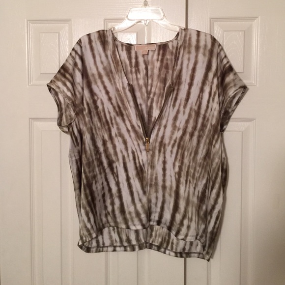 Michael Kors Zip-Front Top