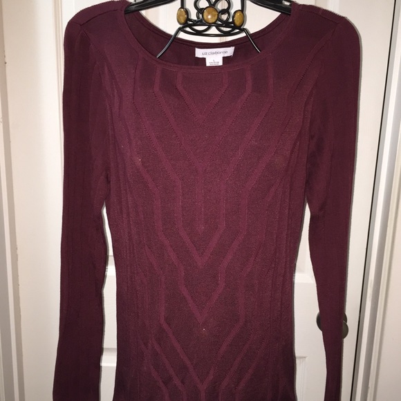NEW deep Zinfandel wine🍷color long sleeve sweater