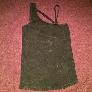 NEW straps silence + noise tank black acid wash