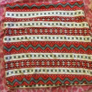 Tribal multi-colored pencil skirt