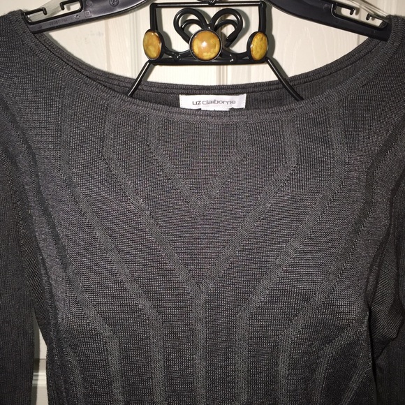 NEW charcoal heather gray sweater