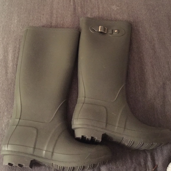 Olive Green Rain Boots