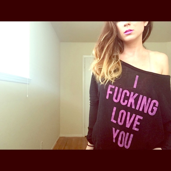 Urban Outfitters Tops - I F***ing Love You Top