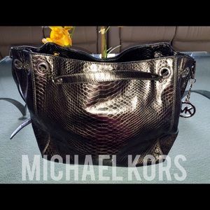 Authentic Michael Kors Snake Leather Handbag