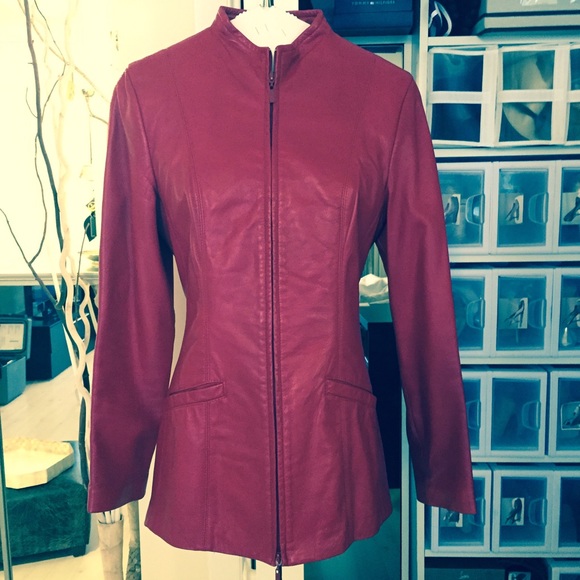 Danier Leather Double Zip Jacket size 2-4 Small