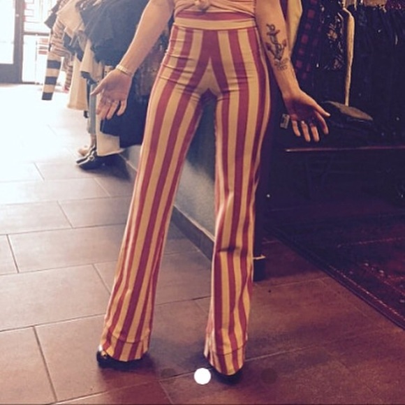 High waisted stripe bells