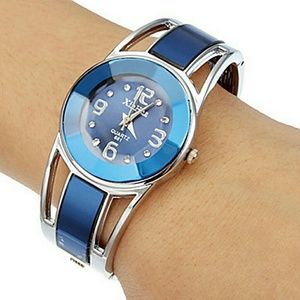 Royal blue wrist watch
