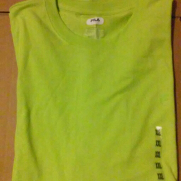 Lime green fila sport short sleeve