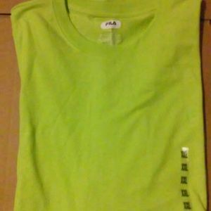 Lime green fila sport short sleeve