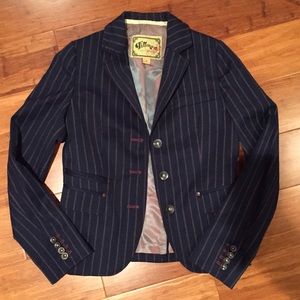 Fillmore Studio California Navy Pinstripe Blazer