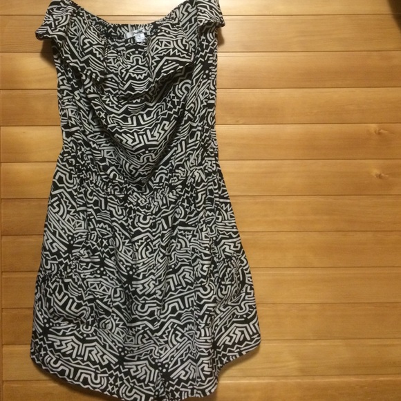 Brand new black and cream tribal romper