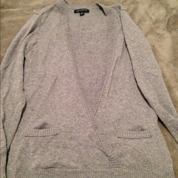 Grey Banana Republic Wrap Sweater