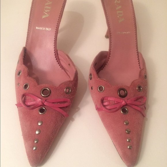 Prada Dusty Rose mules - Picture 2 of 4