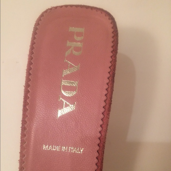 Prada Dusty Rose mules - Picture 3 of 4