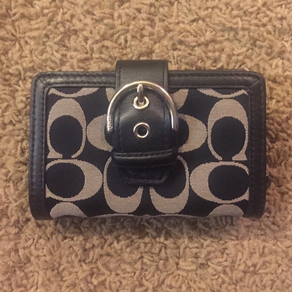 COACH Black Monogram Wallet
