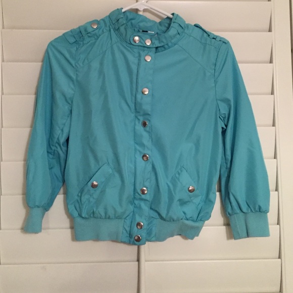 HM teal jacket
