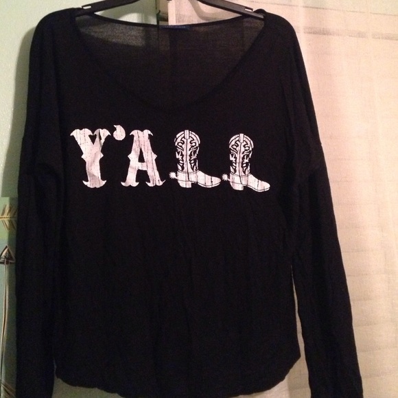 Long sleeve "yall" shirt