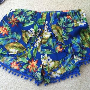 Tropical Pom Pom shorts