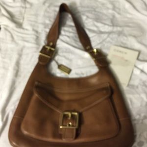 Coach leather shoulder bag