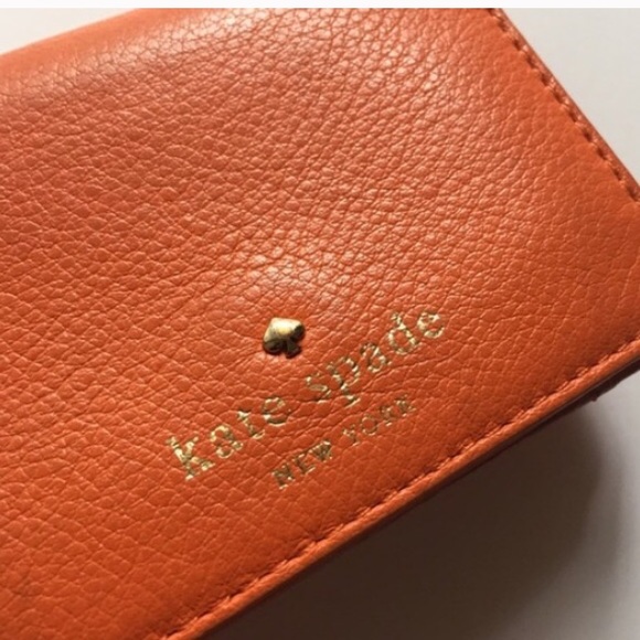 Orange Kate spade wallet