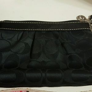 Coach Black Wristlet