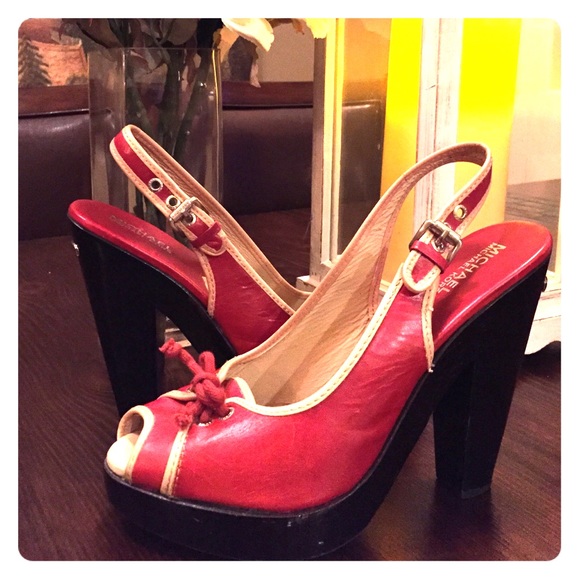 Michael Kors peep toe heel