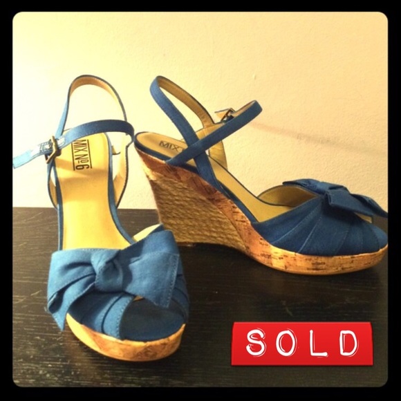 Cobalt blue cute bow espadrilles