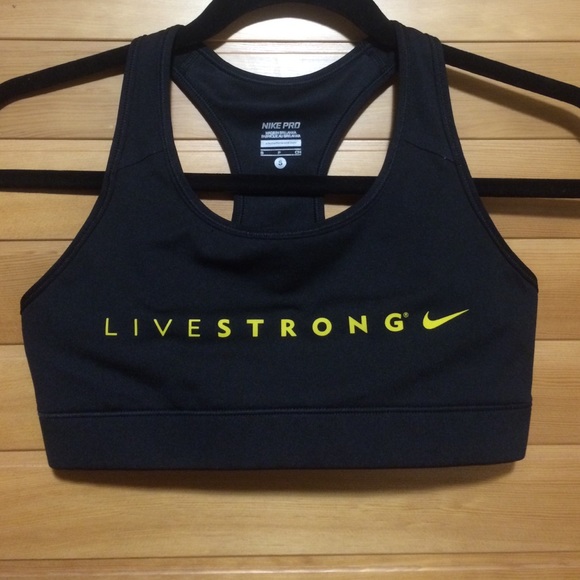 Women's Black Nike Pro LIVESTRONG Sports Bra