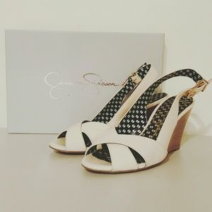 Jessica Simpson Cream Wedges