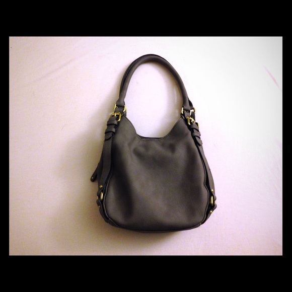 MERONA GRAY LEATHER HANDBAG