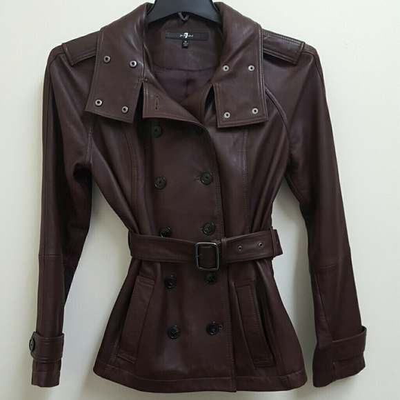 7 For All Mankind Women's Leather Jacket